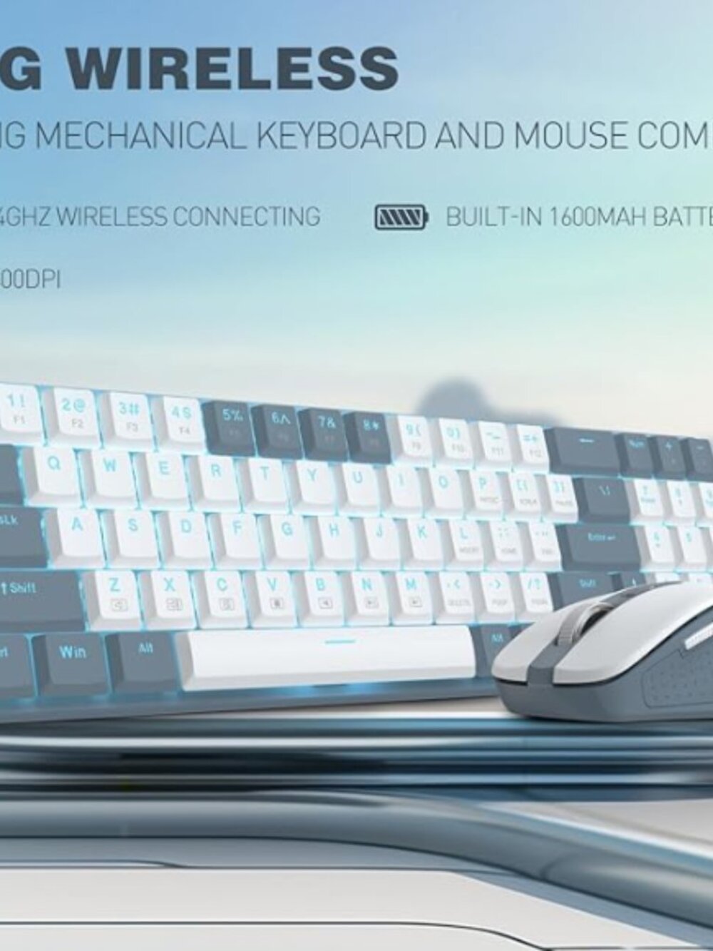 Redragon BS8773 Wireless Keyboard and Mouse Combo